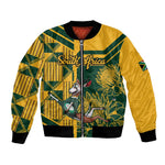 Custom South Africa Rugby Bomber Jacket Springboks With Protea Cynaroides