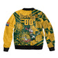 Custom South Africa Rugby Bomber Jacket Springboks With Protea Cynaroides