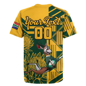 Custom South Africa Rugby Rugby Jersey Springboks With Protea Cynaroides