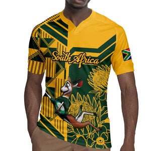 Custom South Africa Rugby Rugby Jersey Springboks With Protea Cynaroides