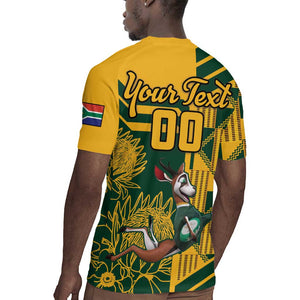 Custom South Africa Rugby Rugby Jersey Springboks With Protea Cynaroides