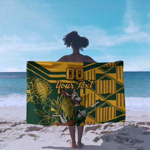 Custom South Africa Rugby Sarong Springboks With Protea Cynaroides