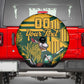 Custom South Africa Rugby Spare Tire Cover Springboks With Protea Cynaroides