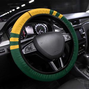 South Africa Rugby Steering Wheel Cover Springboks With Protea Cynaroides