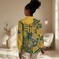 Custom South Africa Rugby Women Casual Shirt Springboks With Protea Cynaroides LT18