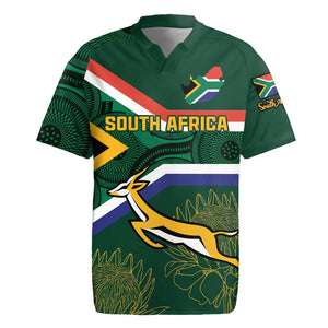 Custom South Africa Rugby Rugby Jersey Springboks Mascot African Pattern