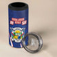 Personalized Central African Republic Coat Of Arms 4 in 1 Can Cooler Tumbler Kente Pattern