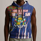 Personalized Central African Republic Coat Of Arms Sleeveless Hoodie Kente Pattern - African Pride