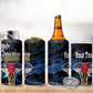 Personalized Central African Republic 4 in 1 Can Cooler Tumbler Elephant With King Protea
