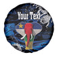 Personalized Central African Republic Spare Tire Cover Elephant With King Protea