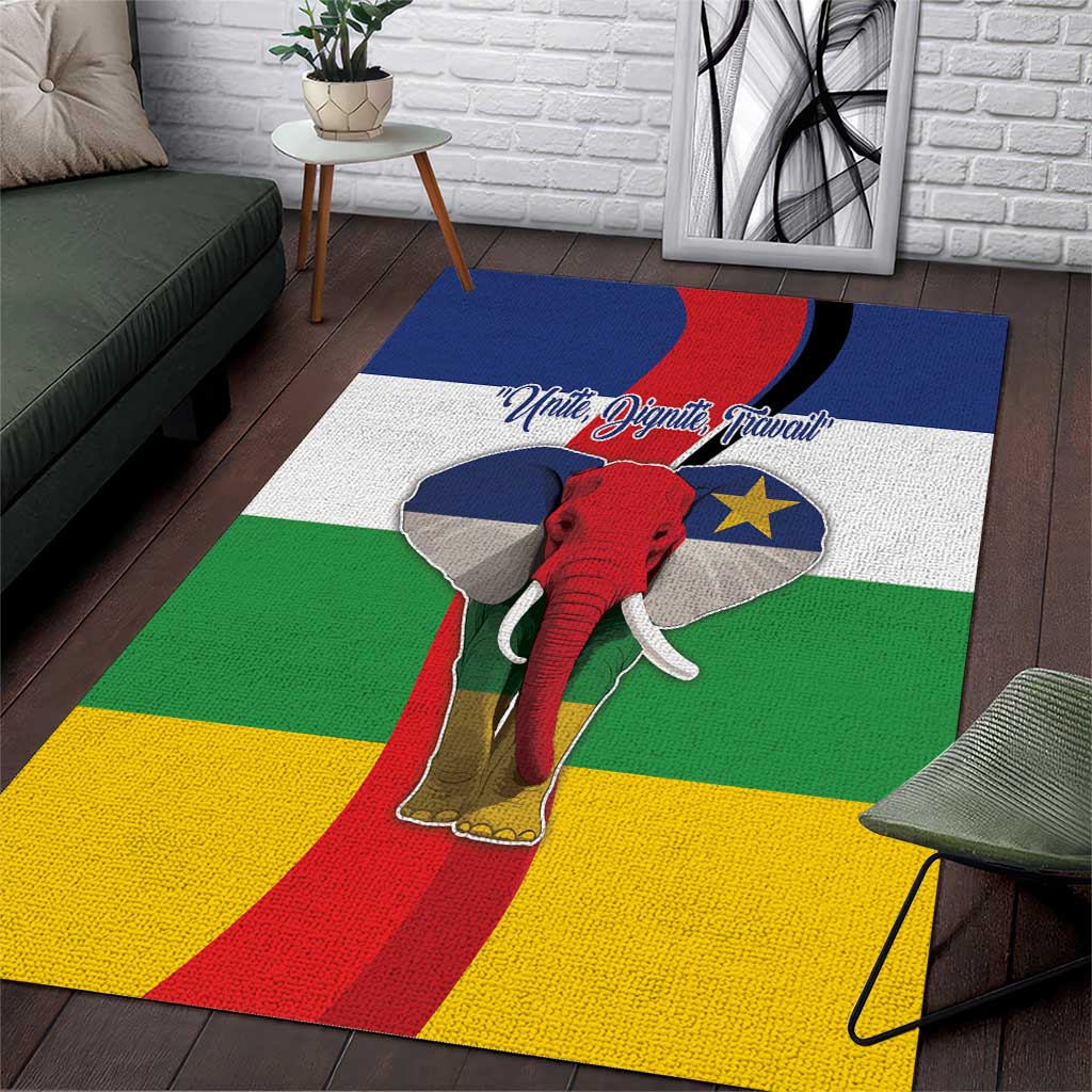 Central African Republic Republic Day 1958 Area Rug Zo Kwe Zo - Flag Style