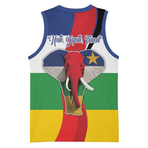 Central African Republic Republic Day 1958 Basketball Jersey Zo Kwe Zo - Flag Style LT18