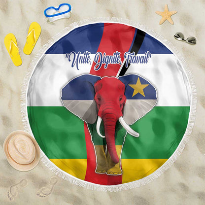 Central African Republic Republic Day 1958 Beach Blanket Zo Kwe Zo - Flag Style