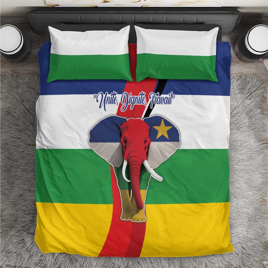 Central African Republic Republic Day 1958 Bedding Set Zo Kwe Zo - Flag Style