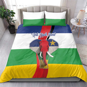 Central African Republic Republic Day 1958 Bedding Set Zo Kwe Zo - Flag Style