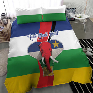 Central African Republic Republic Day 1958 Bedding Set Zo Kwe Zo - Flag Style