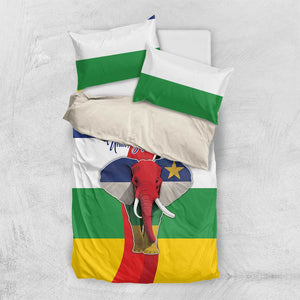 Central African Republic Republic Day 1958 Bedding Set Zo Kwe Zo - Flag Style