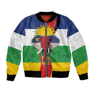 Central African Republic Republic Day 1958 Bomber Jacket Zo Kwe Zo - Flag Style