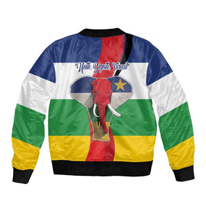 Central African Republic Republic Day 1958 Bomber Jacket Zo Kwe Zo - Flag Style