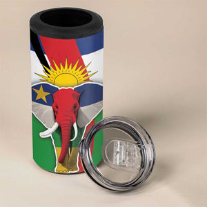 Central African Republic Republic Day 1958 4 in 1 Can Cooler Tumbler Zo Kwe Zo - Flag Style