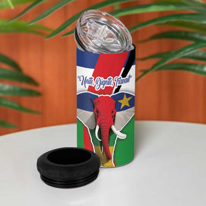 Central African Republic Republic Day 1958 4 in 1 Can Cooler Tumbler Zo Kwe Zo - Flag Style