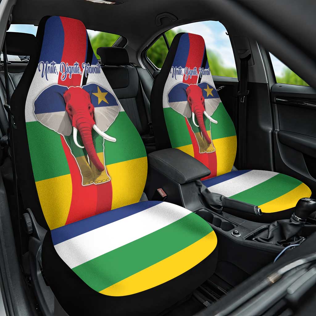 Central African Republic Republic Day 1958 Car Seat Cover Zo Kwe Zo - Flag Style