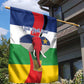 Central African Republic Republic Day 1958 Garden Flag Zo Kwe Zo - Flag Style