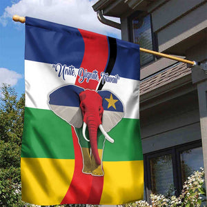 Central African Republic Republic Day 1958 Garden Flag Zo Kwe Zo - Flag Style