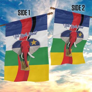 Central African Republic Republic Day 1958 Garden Flag Zo Kwe Zo - Flag Style