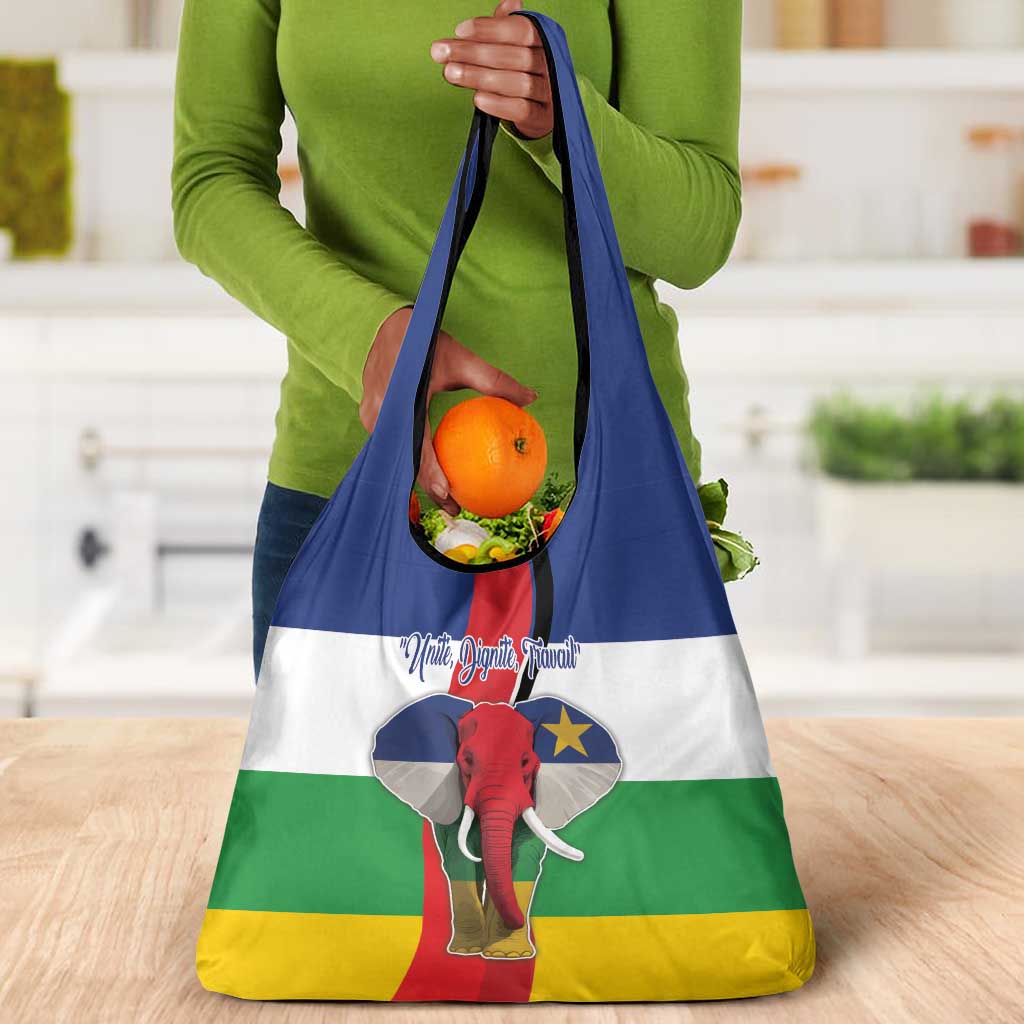 Central African Republic Republic Day 1958 Grocery Bag Zo Kwe Zo - Flag Style