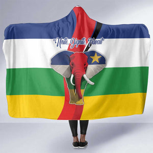 Central African Republic Republic Day 1958 Hooded Blanket Zo Kwe Zo - Flag Style