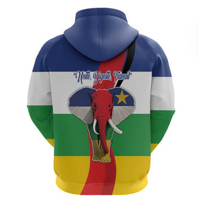 Central African Republic Republic Day 1958 Hoodie Zo Kwe Zo - Flag Style