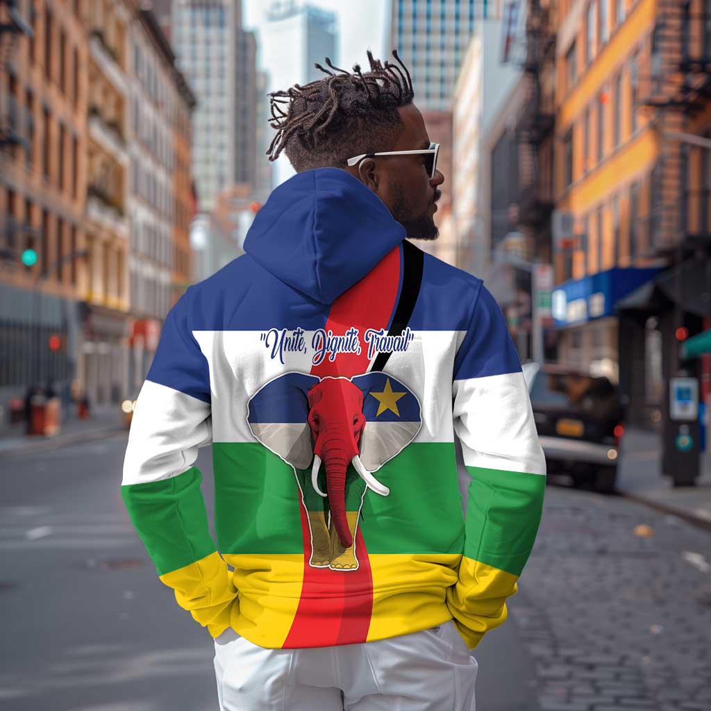 Central African Republic Republic Day 1958 Hoodie Zo Kwe Zo - Flag Style