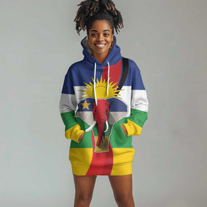 Central African Republic Republic Day 1958 Hoodie Dress Zo Kwe Zo - Flag Style