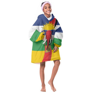 Central African Republic Republic Day 1958 Kid Wearable Blanket Hoodie Zo Kwe Zo - Flag Style