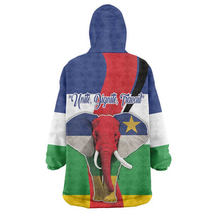 Central African Republic Republic Day 1958 Kid Wearable Blanket Hoodie Zo Kwe Zo - Flag Style