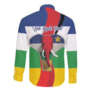 Central African Republic Republic Day 1958 Long Sleeve Button Shirt Zo Kwe Zo - Flag Style