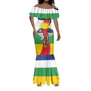 Central African Republic Republic Day 1958 Mermaid Dress Zo Kwe Zo - Flag Style