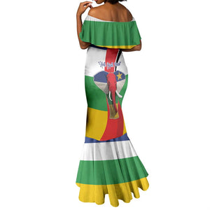 Central African Republic Republic Day 1958 Mermaid Dress Zo Kwe Zo - Flag Style