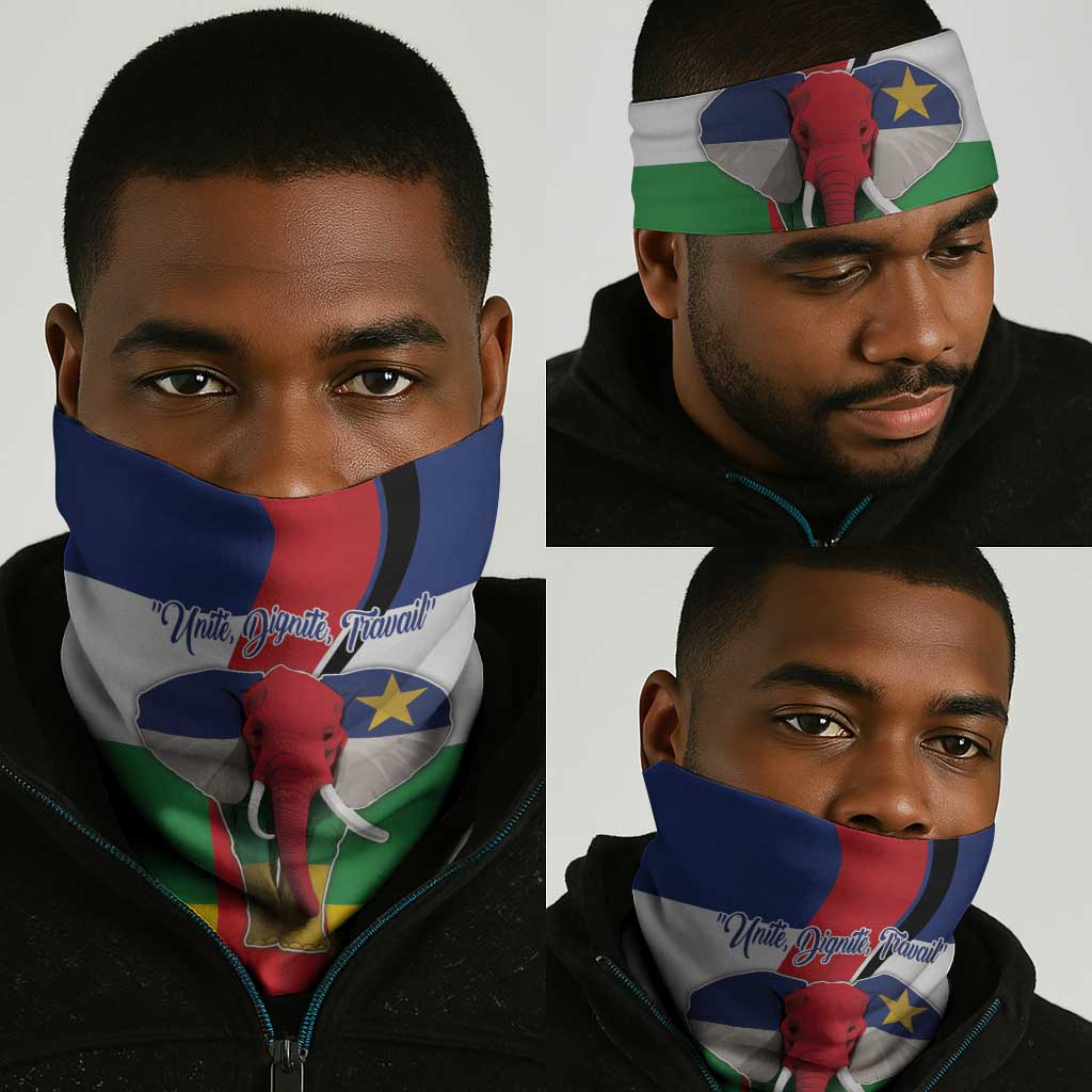 Central African Republic Republic Day 1958 Neck Gaiter Zo Kwe Zo - Flag Style LT18
