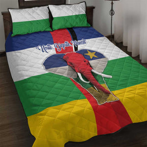 Central African Republic Republic Day 1958 Quilt Bed Set Zo Kwe Zo - Flag Style