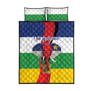 Central African Republic Republic Day 1958 Quilt Bed Set Zo Kwe Zo - Flag Style