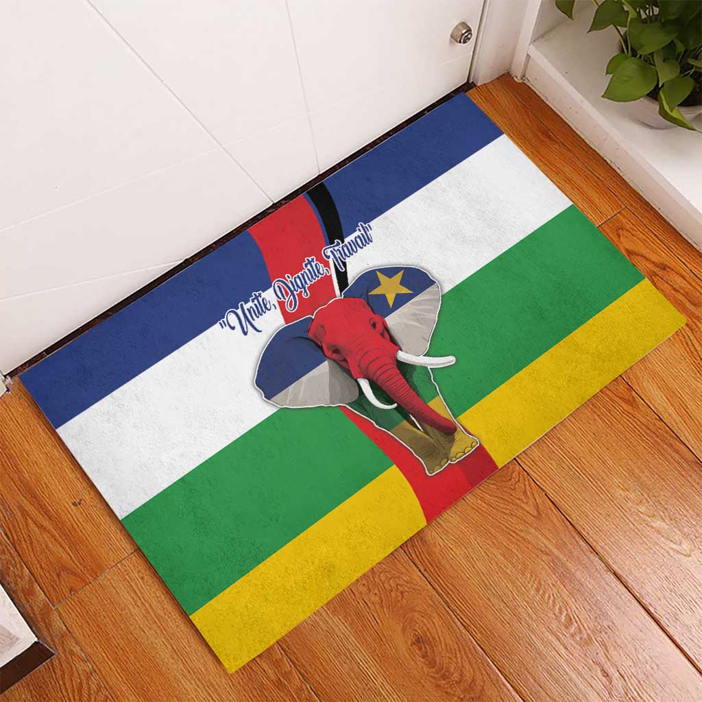 Central African Republic Republic Day 1958 Rubber Doormat Zo Kwe Zo - Flag Style