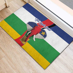 Central African Republic Republic Day 1958 Rubber Doormat Zo Kwe Zo - Flag Style