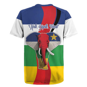 Central African Republic Republic Day 1958 Rugby Jersey Zo Kwe Zo - Flag Style