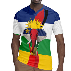 Central African Republic Republic Day 1958 Rugby Jersey Zo Kwe Zo - Flag Style