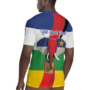 Central African Republic Republic Day 1958 Rugby Jersey Zo Kwe Zo - Flag Style