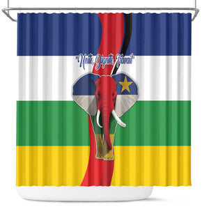 Central African Republic Republic Day 1958 Shower Curtain Zo Kwe Zo - Flag Style