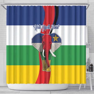 Central African Republic Republic Day 1958 Shower Curtain Zo Kwe Zo - Flag Style