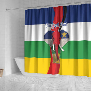 Central African Republic Republic Day 1958 Shower Curtain Zo Kwe Zo - Flag Style